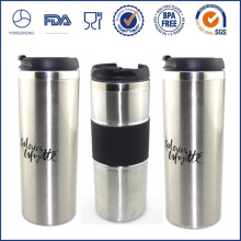 Tasse de voyage 450ml en acier inoxydable avec couvercle étanche